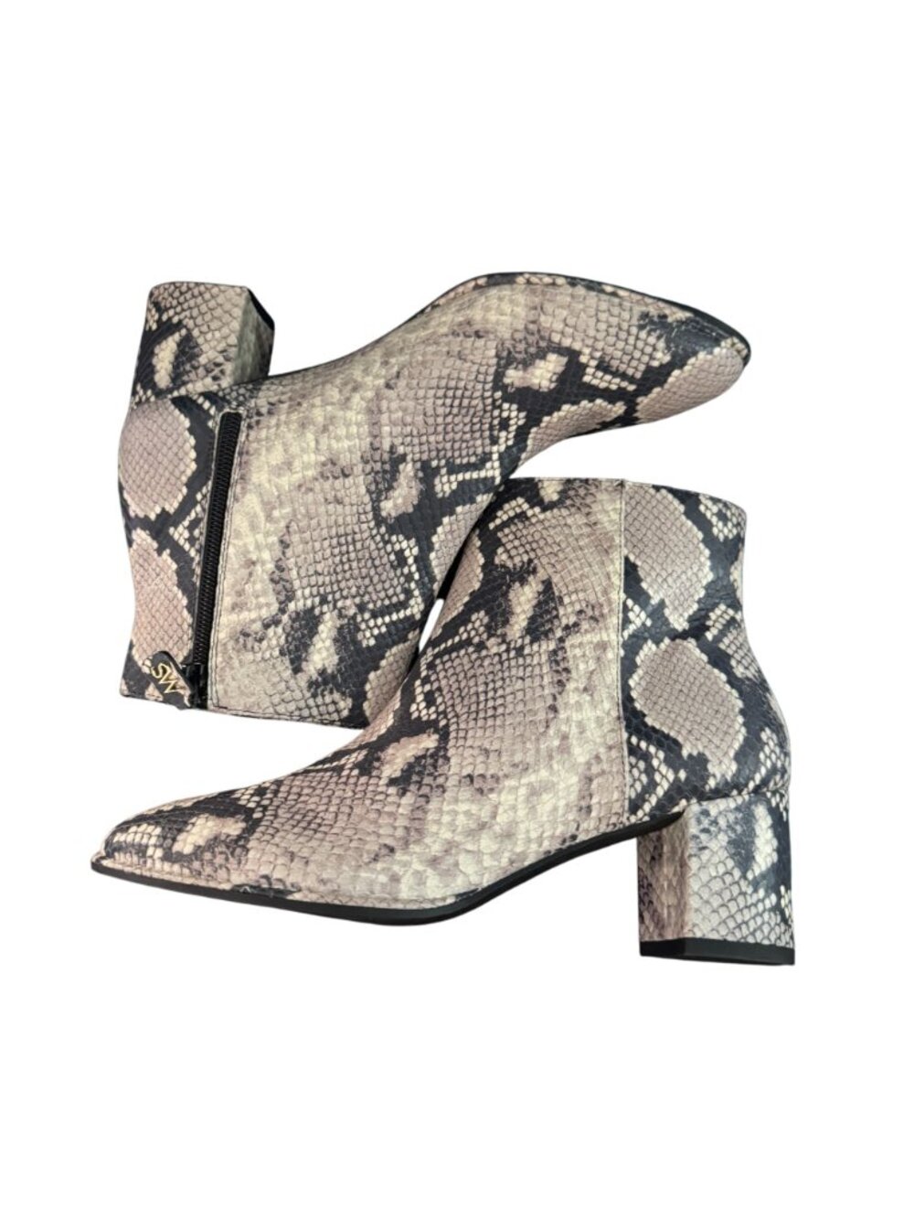 Stuart Weitzman Snakeskin Embossed Leather Ankle Boot Women's, 8B NWOB - Picture 7 of 10